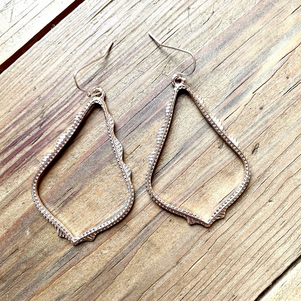 Rose gold earrings